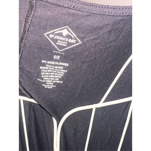 New With Tags Black simple yet elegant Beautiful ST. JOHN’S BAY Black Sheath Tie - Picture 4 of 7